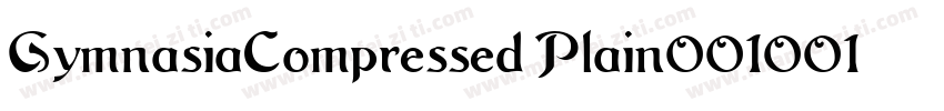 GymnasiaCompressed Plain001001字体转换